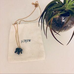 NWOTJ. Crew Elephant Enamel Critter Charm Necklace